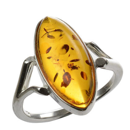Baltic Amber Ring "Autumn"
