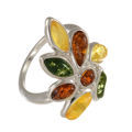 Baltic Amber Ring "Claudette"