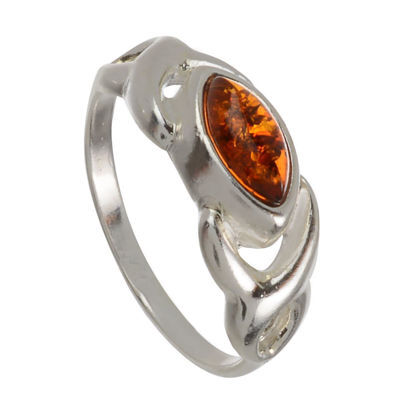 Baltic Amber Ring "Lucy"