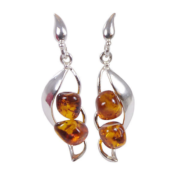 Baltic Honey Amber Earrings "Adrianna"