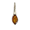 Sterling Silver and Baltic Honey Amber Pendant "Ivana"