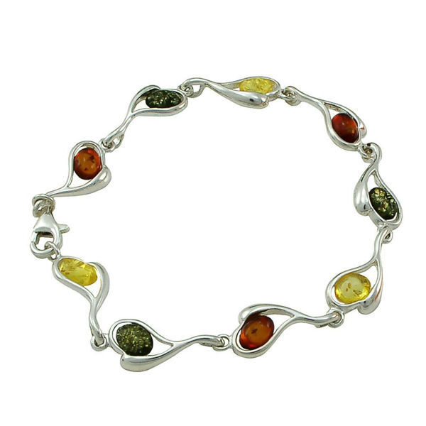 Multi-Color Baltic Amber Bracelet