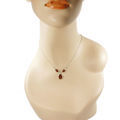 Sterling Silver and Baltic Honey Amber Necklace "Milena"