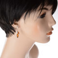 Baltic Honey Amber Earrings "Aurora"