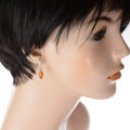 Sterling Silver and Baltic Honey Amber Earrings "Summer"