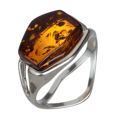 Baltic Honey Amber Ring "Ambra"