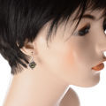 Baltic Green Amber Earrings "Jane"