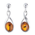 Baltic Honey Amber Earrings "Elegance"