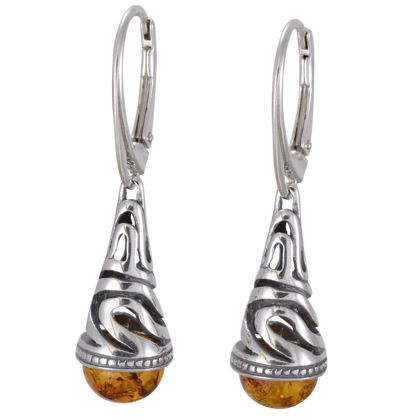 Baltic Honey Amber Dangling Earrings