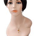 sterling silver amber pendant model