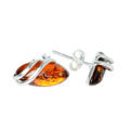 Sterling Silver and Baltic Honey Amber Earrings "Darcie"