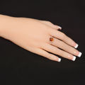 Sterling Silver and Baltic Honey  Amber Ring "Khloe"