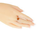 Sterling Silver and Baltic Honey  Amber Ring