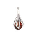 Sterling Silver and Baltic Amber Pendant "Aurelia"