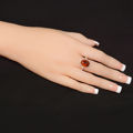 Sterling Silver and Baltic Honey Amber Ring "Abigail"