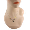 Sterling Silver and Baltic Multicolored Amber Necklace "Lina"