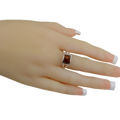 Sterling Silver and Baltic Honey  Amber Ring  "Kira"