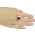 High-quality Baltic amber and silver ring lab certificate on  model hand