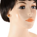 Sterling Silver Baltic Honey Amber Earrings "Lottie" (Medium)