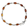 amber and silver bracelet