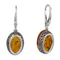 baltic amber earrings back