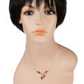 Sterling Silver and Baltic Honey Amber Necklace "Julianne"