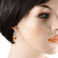 Sterling Silver and Baltic Honey Amber Earrings "Deirdre"