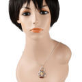 Sterling Silver and Baltic Multicolored Amber Russian Doll  Pendant "Matryoshka"