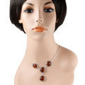Sterling Silver and Baltic Honey Amber Necklace "Isadora"