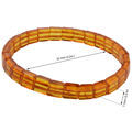 Cube Beads Honey  Baltic Amber Bracelet, Amber Jewelry Collection