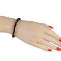 dark cherry elastic band amber bracelet  model