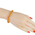 Polished Oval Beads Baltic Amber Bracelet, Amber Jewelry Collection