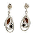 Sterling Silver and Baltic Honey Amber Earrings "Zoe"