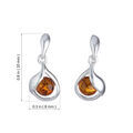 Sterling Silver and Baltic Honey Amber Earrings "Sienna"