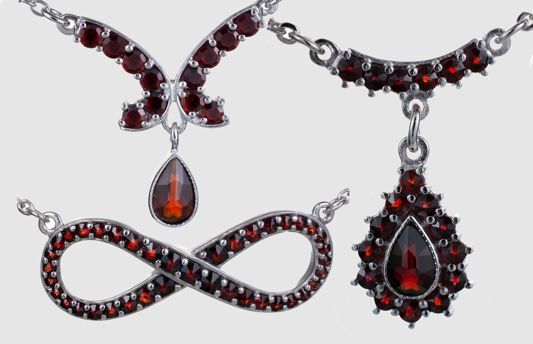 Garnet Pendants