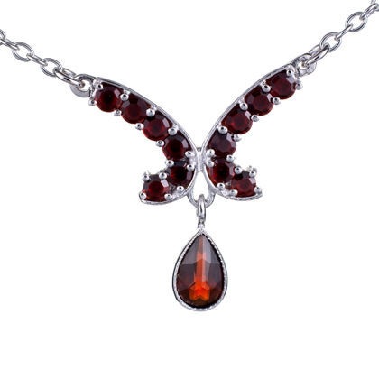 Bohemian Garnet Necklace