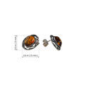Sterling Silver and Baltic Honey Amber Earrings "Leah"