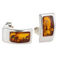 Sterling Silver and Baltic Amber Earrings "Karina"