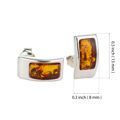 Sterling Silver and Baltic Amber Earrings "Karina"