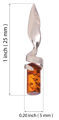 Sterling Silver and Baltic Honey Amber Pendant "Eva"