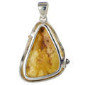 Sterling Silver and  Baltic Butterscotch Amber Pendant