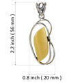 Hand Made Sterling Silver and Baltic Butterscotch Amber Pendant