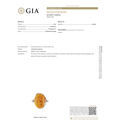 amber and silver ring GIA certified