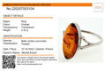 Sterling Silver and Baltic Amber Ring "Autumn" SKU : 053926479641