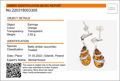 Sterling Silver and Baltic Honey Amber Earrings "Zuzanna"