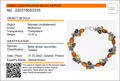 Sterling Silver Multi-Colored Baltic Amber Bracelet "Coral Reef"