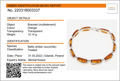 Sterling Silver Honey Baltic Amber Bracelet Ewa, Amber Jewelry Collection