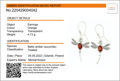 Sterling Silver and Baltic Honey Amber Kidney Hook  Dragonfly Earrings