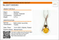 Sterling Silver Baltic Honey and Green Baltic Amber Necklace "Beatrix"