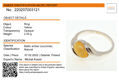 Sterling Silver and Baltic Butterscotch Amber Ring Danielle